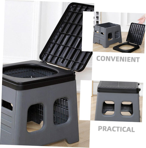 BESTonZON Portable Car Folding Toilet Outdoor Emergency Potty Durable Material Design for Camping Travel and Outdoor