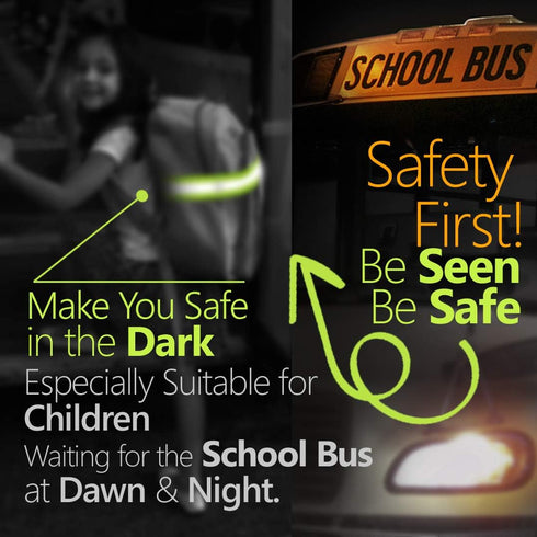 High Visibility Reflective Sash for Walking at Night, Perfect Substitution Reflective Vest, Reflective Jacket, Running