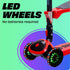 Kick Scooters for Kids Ages 3-5, Adjustable Height Foldable Scooter with Removable Seat and LED Light Wheels