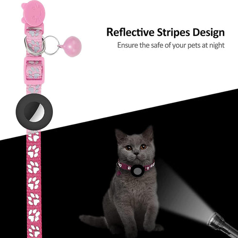 Bingolar IPX8 GPS Tracker for Cats, Mini GPS Pet Tracker with Collar, Waterproof Cat Trackers Collar,No Monthly