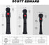 Scott Edward 4 Pieces Knit Wood Golf Club Head Covers, Fit Over Driver Wood and Fairway Wood