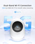 Andyssey 4MP 5G/2.4G 6 360Pan 2.5K 256GB Indoor Camera WiFi Tilt Supports MicroSD up to (No Card) Plug-in Pet Camera