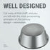 1.1 Gallon Extra Large Dog Bowls, 2 Pack XL Stainless Steel Water Bowls for XLarge Dogs, Polished, Dishwasher Safe
