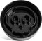 LE TAUCI Skull Black Ceramic Slow Feeder Dog Bowls for Small Breed, 0.6 Cups Puzzle Bowl for Fast Eaters