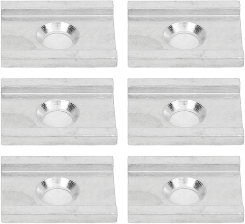 YakAttack FeelFree UniTrack Aluminum Kayak Adapter, 6 Pack Adapter Plates for FeelFree Kayaks and Johnny Boats