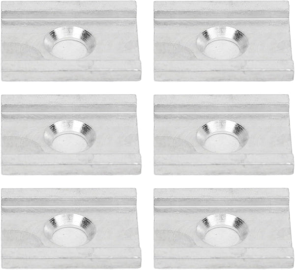 YakAttack FeelFree UniTrack Aluminum Kayak Adapter, 6 Pack Adapter Plates for FeelFree Kayaks and Johnny Boats