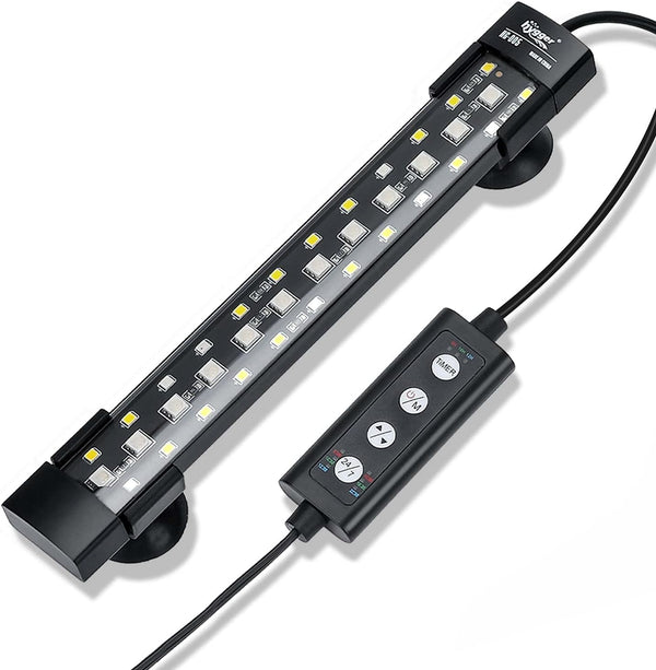 hygger 24/7 Mode Submersible LED Aquarium Light, Full Spectrum with Adjustable Timer