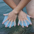 Silicone Swim Gear Fins, Hand Webbed Flippers Training Gloves, Water Resistance