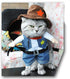 NACOCO Cowboy Dog Costume with Hat for Cat & Small Dog Clothes - Blue (X-Small)
