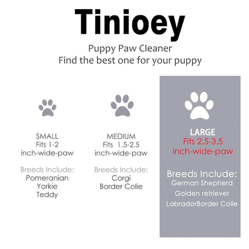 Dog Paw Cleaner for Large Dogs (with 3 Towels & Dog Bath Brush), Dog Paw Washer, Muddy Paw Cleaner, Pet Foot Cleaner