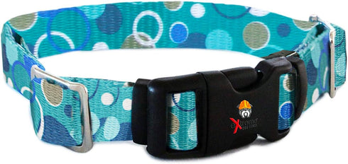 Extreme Dog Fence Replacement Collar Strap for Most Underground Electric Dog Fence Brands, Blue Bubbles