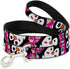 Buckle-Down Pet Leash 6 Feet Long, Penguins w/Cupcakes, Fuchsia/Multi Color, 1" Wide