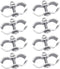 8 Set Chain Link Fence Panel Clamps, 1-3/8" (32mm) Saddle Clamps for Dog Kennels and Chain Link Fence