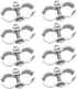 8 Set Chain Link Fence Panel Clamps, 1-3/8" (32mm) Saddle Clamps for Dog Kennels and Chain Link Fence
