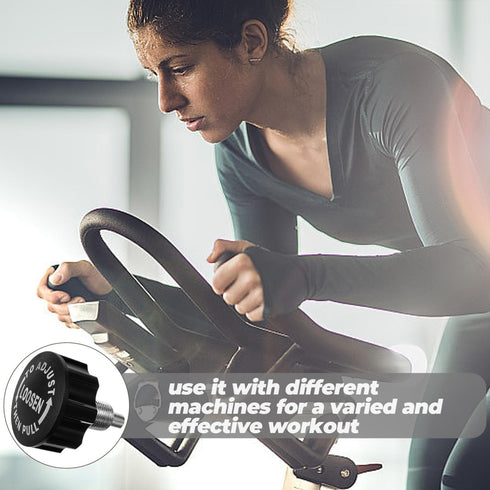 2.55In Milisten Exercise Bike Replacement Knob Rotating Pull Pin Screw Compatible with Fitness Equipment Gym Parts