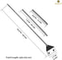 25" 10 SunGrow Aquarium Glass Cleaner, with Replaceable Stainless Steel Blades, Cleaning Glass Stovetops, Removing