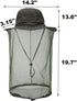 Peicees Head Net Hat - Adventure Fishing Hat for Men and Women, Safari Hat for Hunting, Camping, Hiking