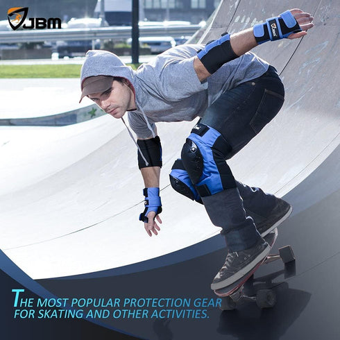 Elbow JBM Adult & Kids Knee Pads Pads and Wrist Guards for Inline Skating, Roller Skating, Skateboarding, Scootering