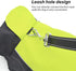 Vizpet Dog Raincoat Waterproof Coats, High Visibility Warm Vest for Small Medium Large Dogs (Green-L)