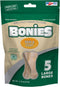Bonies Natural Skin & Coat Formula Large-Sized Single Bone - Chicken Flavor, 5 Bones for Healthy Skin & Teeth