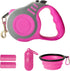 Retractable Dog Leash, Automatic Telescopic Tape, 10/16 FT Durable with Folding Bowl, for Small Medium Dogs