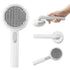 Pet Grooming Brush, Cat Brush for Shedding, Self Cleaning Slicker Brush for Short and Long Haired Dogs Cats, Pumpkin