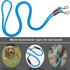 Tie Out Rope Dog Leash, Heavy Duty Nylon Check Cord for Medium Large Dogs Indoor/Outdoor (3/8" x 15ft, Blue)
