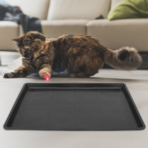Cabilock 2pcs Pet Cage Tray Dog Poop Pan Accessory, Leakproof Plastic Crate Pan for Dog Kennel and Cat Cage