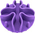 Doweiss Silicone Slow Feeder Dog Bowl Insert, Strong Suction Cups for Slow Eating Bowls, Large, Purple