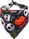 Halloween Dog Bandana, Reversible Triangle Bibs Scarf Accessories for Large Dogs Cats Pets