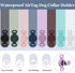 Waterproof Airtag Dog Collar Holder, Compatible with Apple AirTag, Silicone Anti-Lost Case for Pet GPS Tracker (Black)