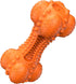 SCHITEC Tough Durable Natural Rubber Bone Chew Toy for Large Medium Breeds, Teeth Cleaning