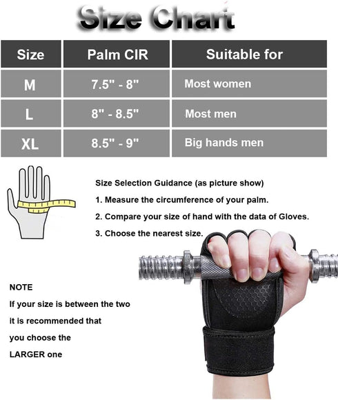 SUJAYU Workout Gloves for Men Workout Gloves Women, Wrist Wraps Wrist Straps for Weightlifting, Versa Grips Lifting