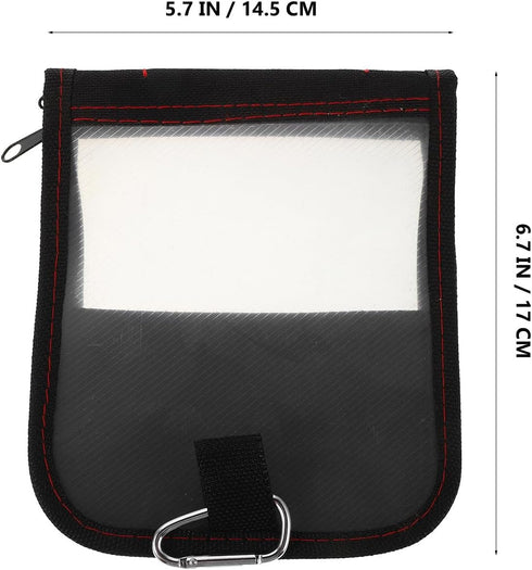 17.514.7cm BESPORTBLE Fishing Lures Travel Bag with Zipper, Portable Squid and Shrimp Baits Organizer, Waterproof