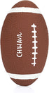 CHIWAVA 2 Pack 6" Squeaky Latex Dog Toy Balls, Football Rugbys Fetch Interactive Toy