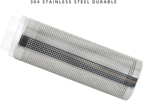 baoauh 10pcs Fishbowl(16mm) Aquarium Stainless Steel Mesh Filter Guard Aquarium Mesh Net Guard Filter Stainless Steel