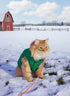 ASENKU Waterproof Windproof Dog Winter Coat, Warm Snowproof Puffer Vest for Small Medium Large Dogs, Green M