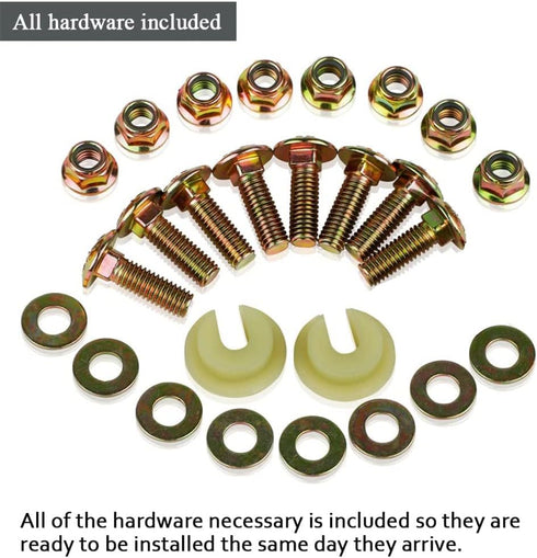 Snowblower Slide Shoes 490-241-0010 Skid Shoe (2 Pack) with Mounting Hardware for Universal MTD