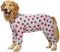 Cotton Medium Large Dog Onesie Surgery Recovery Suit, Full Covered Pajamas for Medium Large Dogs, Long Sleeved
