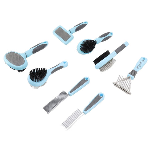 PODSJD Set, 8 1 Dog Brush Comb in Multifunctional Grooming Kit for Long Haired Pets, Cats and Dogs - Deshedding