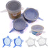 COMTIM Pet Food Can Lids, Silicone Stretch Covers for Dog Cat Food, Reusable Universal Size Fit Most Cans