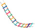 SunGrow Bird Ladder Bridge, 31x4 Inches, Raw Wood and Edible Dye, Suitable for Small to Medium Birds