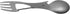 Kershaw Ration Multi Tool Spork, Stainless Steel Spoon, Fork, Carabiner, Bottle Opener, Regular & XL Sizes