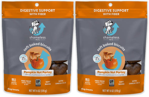 Shameless Pets Pumpkin Nut Par-Tay Soft-Baked Biscuit, 6 OZ