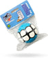 Dog Balls Toys Squeaky Fetch, Rubber Funny Ball Gifts for Large Medium Dogs, Blue White