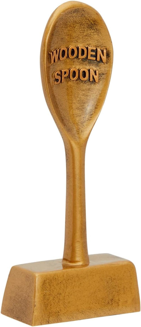 Golden Spoon Award Cooking Trophy for Chili Cook Off, Baking Contest, Funny Food Prize, Bronze Metal Finish