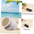 2pcs FOMIYES Aquarium Betta Cave and Shrimp Hideout Ceramic Fish Tank Breeding Shelter with Small White Pot Design