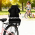 Bike Baby Doll Carrier, Foldable Doll Bike Seat, Adjustable Strap Length, Plastic, Black - Lightweight Durable Design
