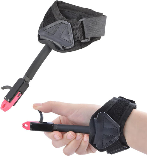 ZSHJGJR Archery Bow Release Aid, 360° Metal Pliers Jaws for Children & Teens