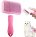 Cat Grooming Brush - Pet Hair Brush for Dogs, Slicker Brushes for Grooming, Gently Removes Loose Undercoat (Pink)